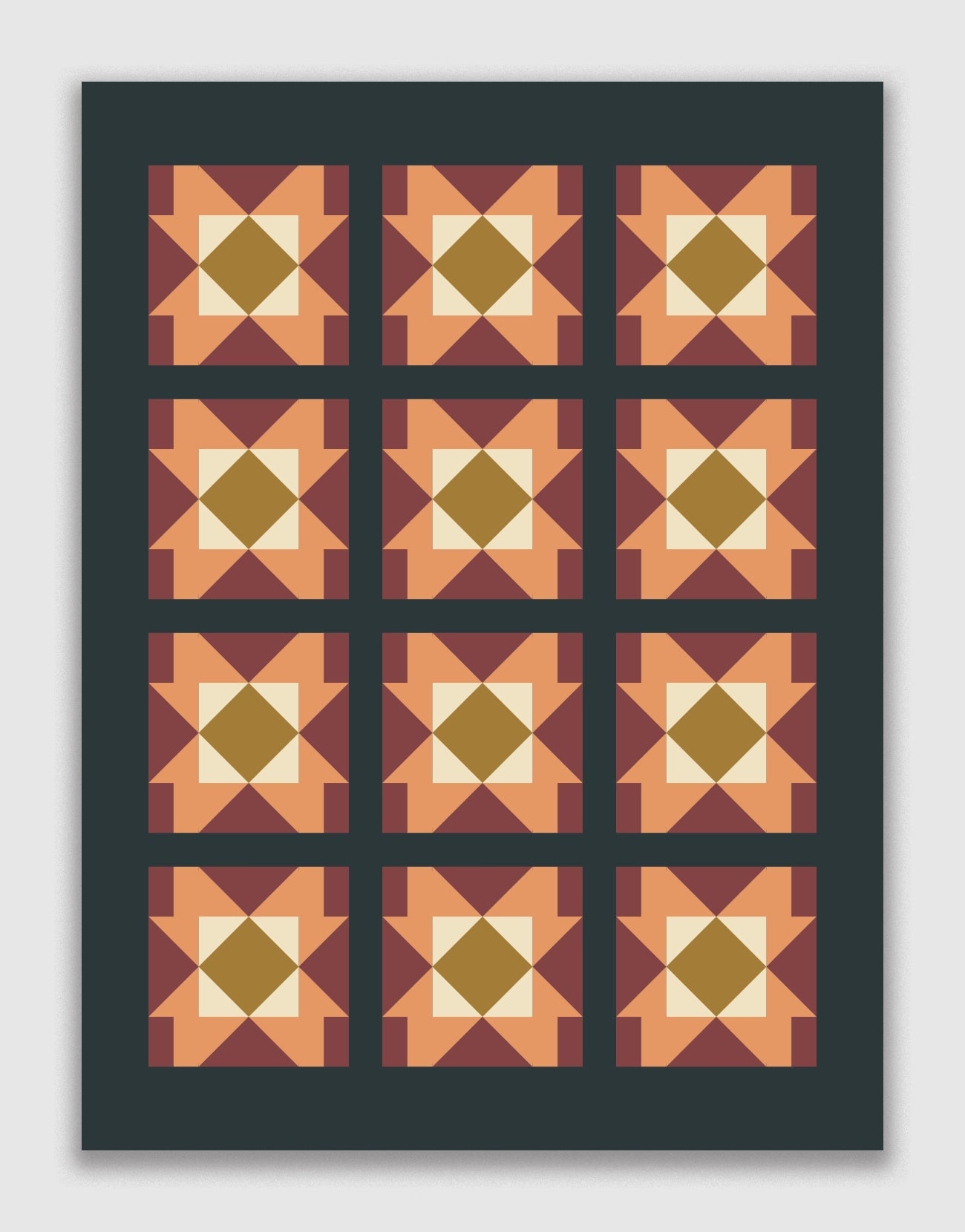 Prairie Rose Paper Pattern - The Blanket Statement Quilt Co. - Simplifi Fabric