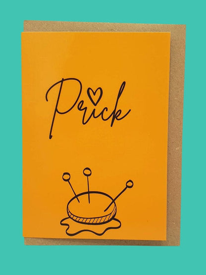 "PRICK" Sewing Themed Greeting Card - Sew Anonymous - Simplifi Fabric