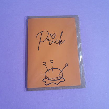 "PRICK" Sewing Themed Greeting Card - Sew Anonymous - Simplifi Fabric