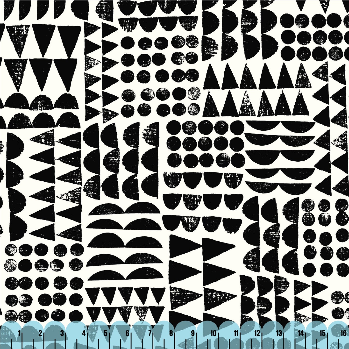 Print Patch - Black - Imprint by Eloise Renouf - Cloud 9 Fabrics - Canvas - Simplifi Fabric