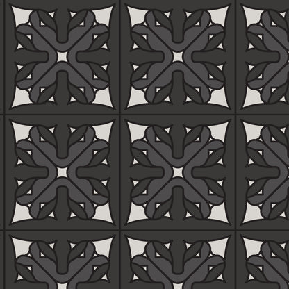 Prism 27985 - Charcoal - Wright Prisms - Frank Lloyd Wright - Cloud 9 Fabrics - Barkcloth - Simplifi Fabric