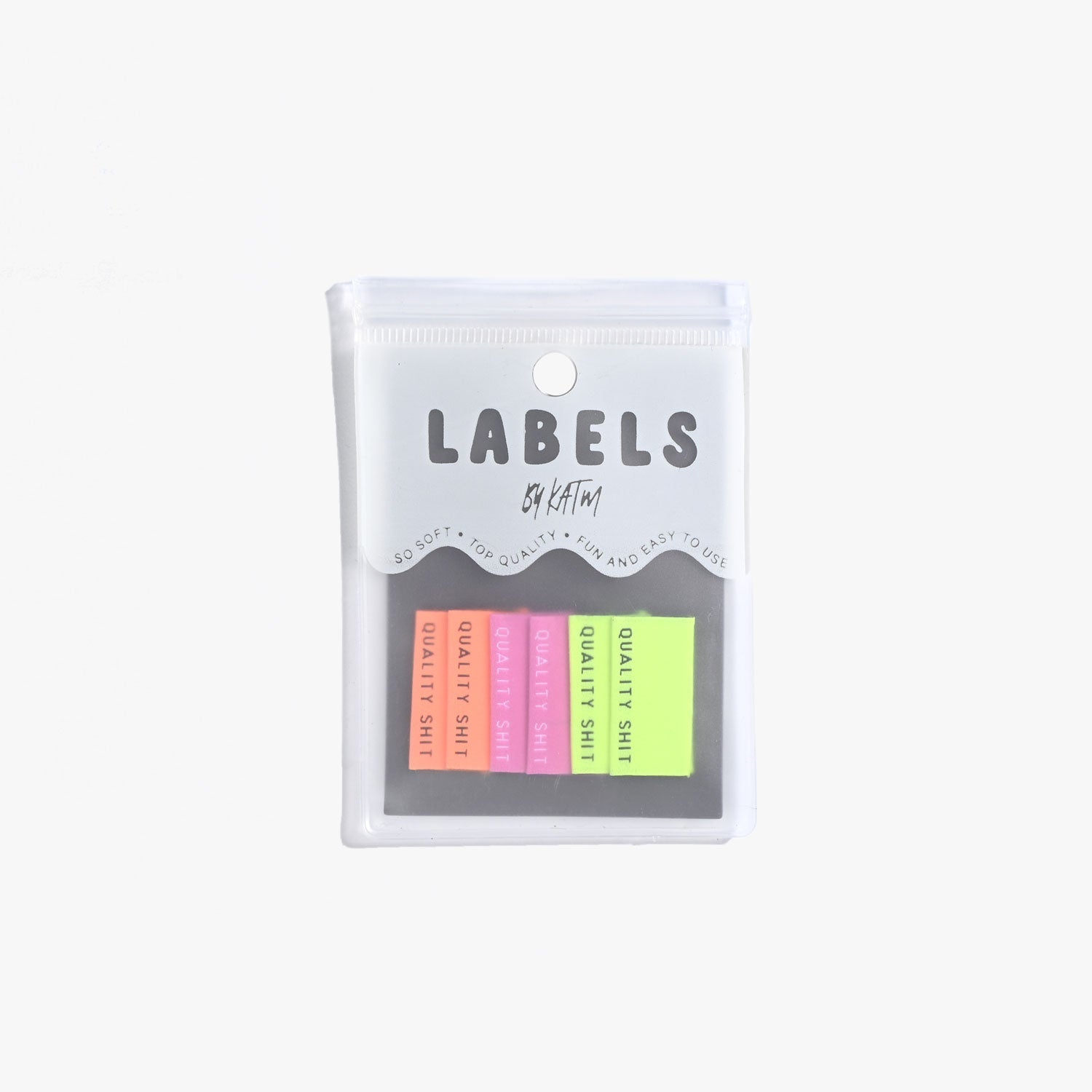 "QUALITY SHIT" Woven Label Pack - Kylie And The Machine - Simplifi Fabric