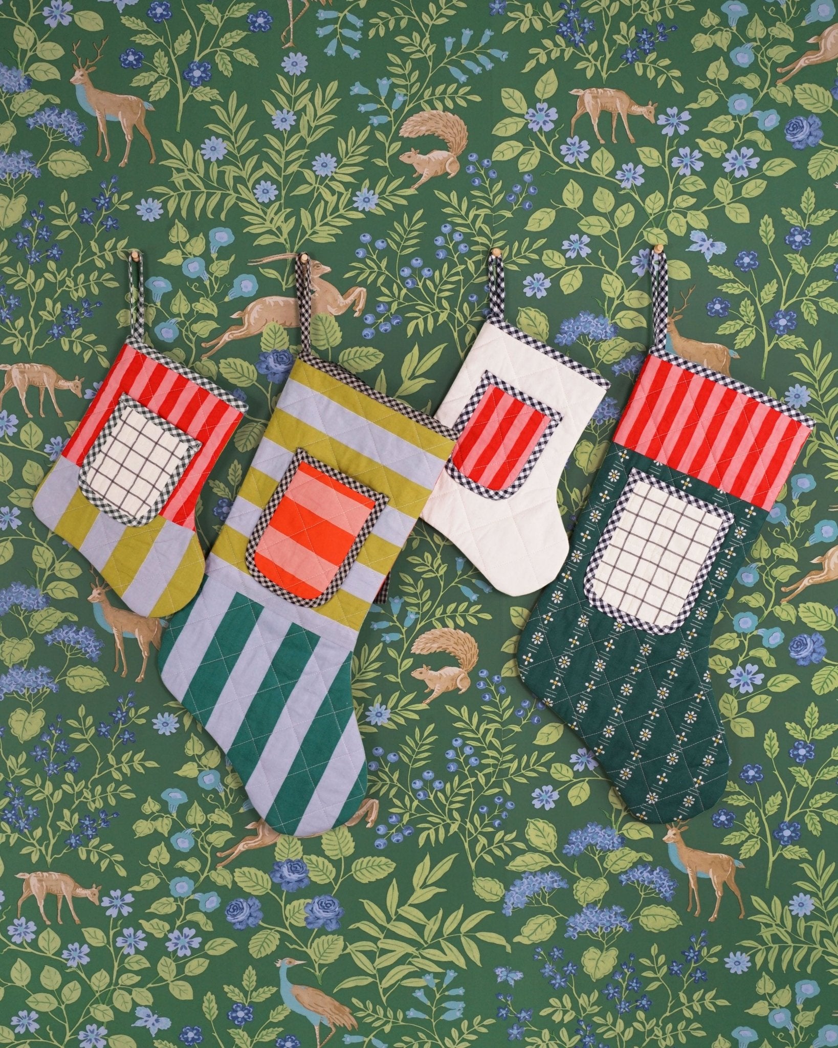 Quilted Pocket Stocking PDF Sewing Pattern - Matchy Matchy Sewing Club - Simplifi Fabric