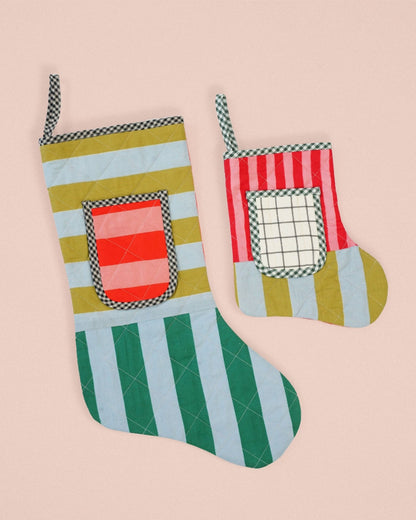 Quilted Pocket Stocking PDF Sewing Pattern - Matchy Matchy Sewing Club - Simplifi Fabric