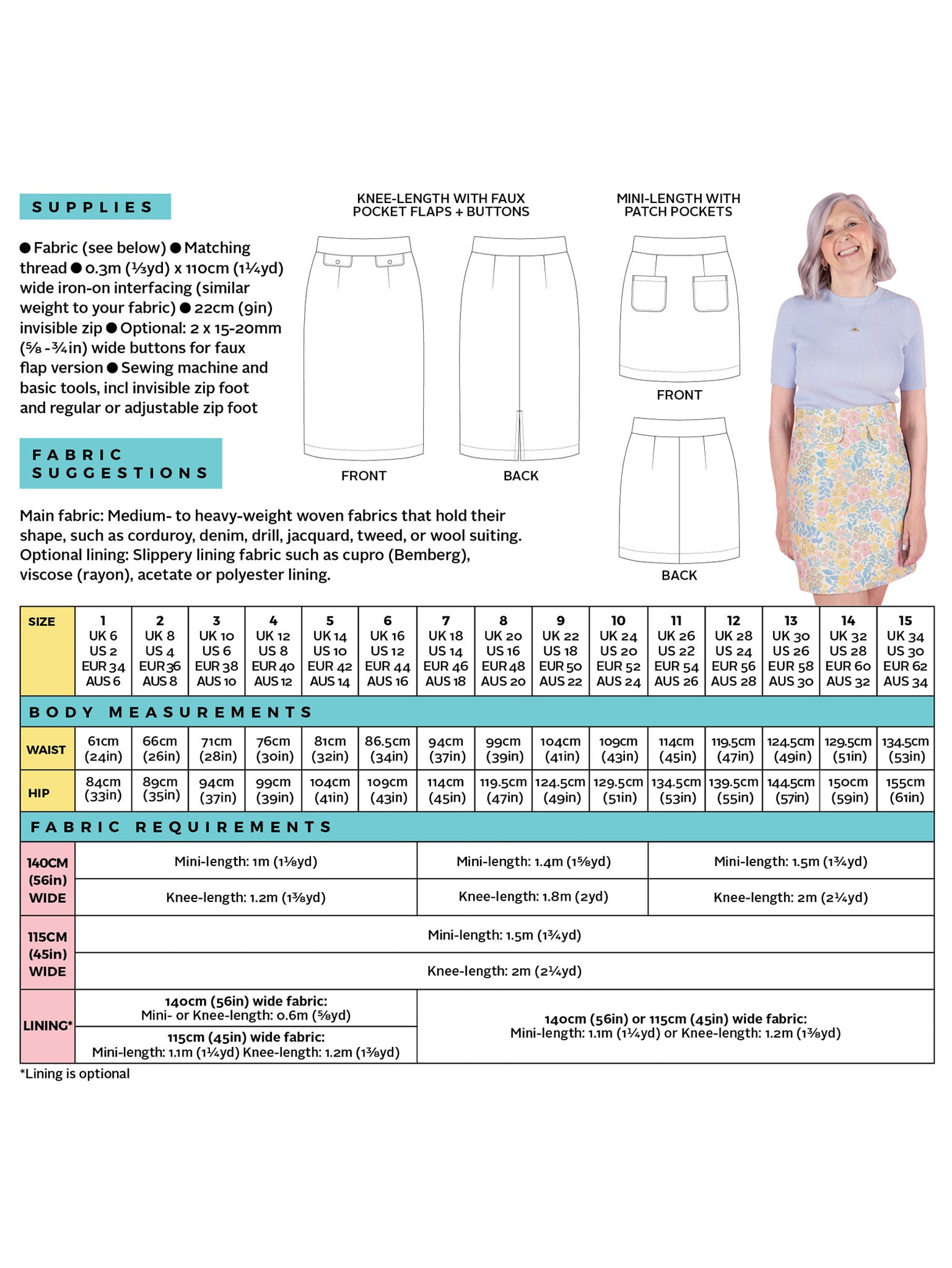 Ramona Skirt Pattern - Tilly And The Buttons - Simplifi Fabric