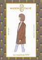 Ray Coat Paper Sewing Pattern - Maison Fauve - Simplifi Fabric
