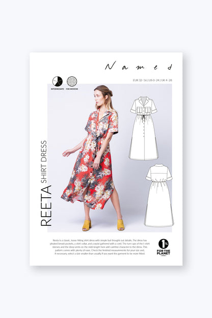 Reeta Shirt Dress - PDF Pattern - Named Clothing - Simplifi Fabric