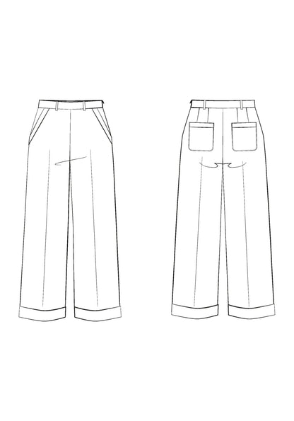 Résif Trousers Paper Sewing Pattern - Maison Fauve - Simplifi Fabric