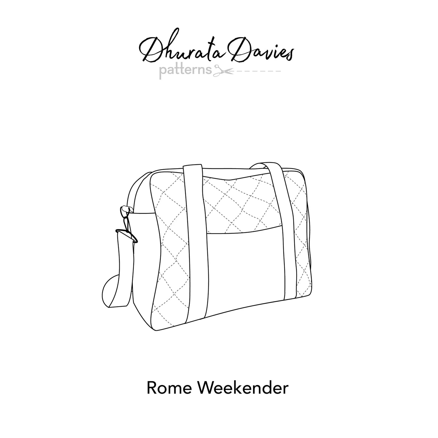 Rome Weekender Bag Sewing Pattern - Dhurata Davies