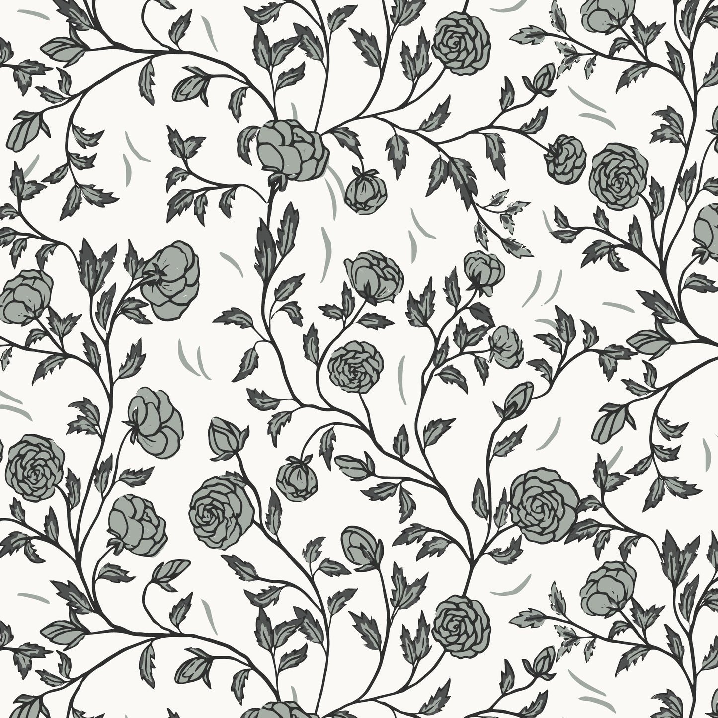 Rose Bramble - Ivory - Twilight Reverie - Lisee Ree Designs - Cloud 9 Fabrics - Poplin - Simplifi Fabric