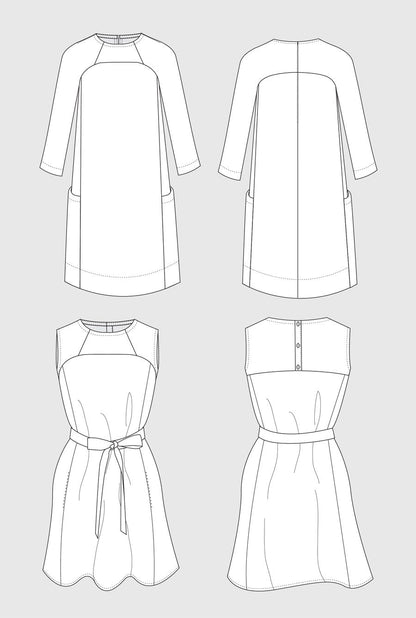 Rushcutter Dress Pattern - In The Folds - Simplifi Fabric