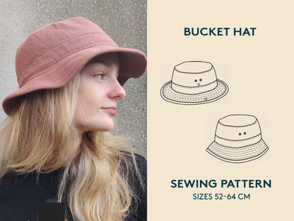 Safari Hat and Bucket Hat Unisex Paper Pattern - Wardrobe by Me - Simplifi Fabric