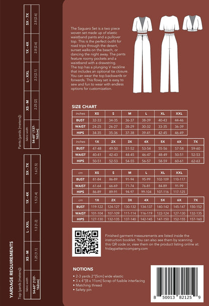 Saguaro Set Pattern - Friday Pattern Company - Simplifi Fabric