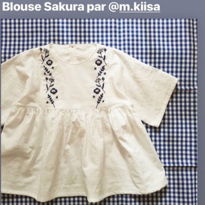 Sakura Kids Blouse/Dress Sewing Pattern - Girls 3/12 - Ikatee - Simplifi Fabric