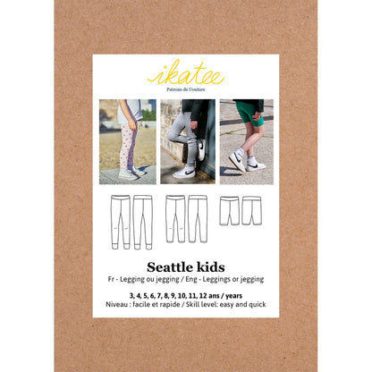 Seattle Kids legging Sewing Pattern - 3/12Y - Ikatee - Simplifi Fabric