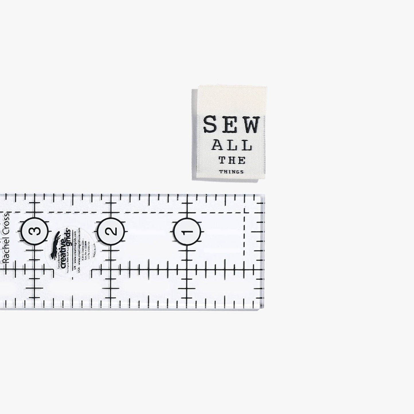 "SEW ALL THE THINGS" Woven Label Pack - Kylie And The Machine - Simplifi Fabric