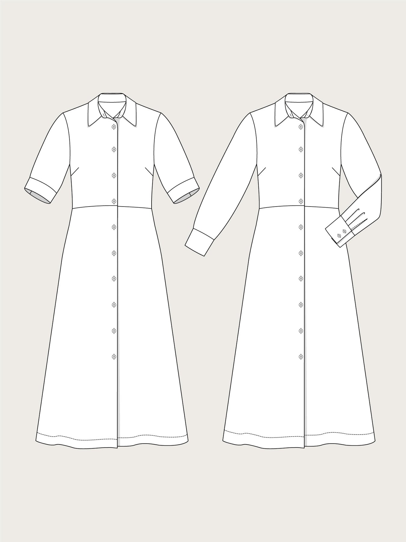 Shirt Dress Pattern - The Assembly Line - Simplifi Fabric