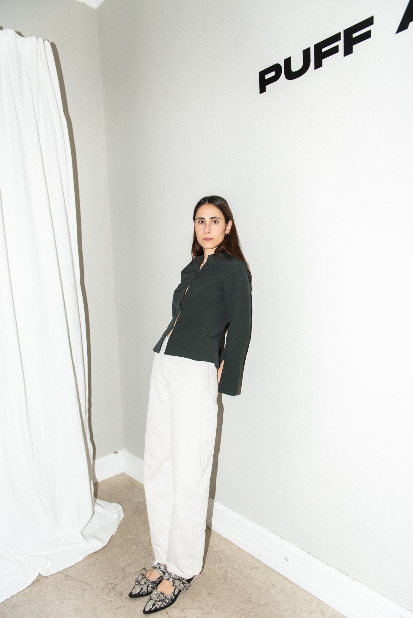 Silhouette Blouse + Trumpet Sleeves - Paper Sewing Pattern - Puff And Pencil - Simplifi Fabric