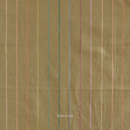 Skinny Stripe - Clover (REVERSIBLE) - Lucky Loom - Fableism Supply Co. - Simplifi Fabric