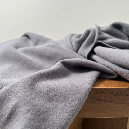 Organic Cotton Fleece 340gsm - Smoked Pearl