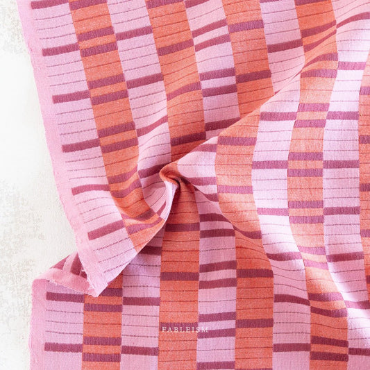 Southwest Stripe - Berry (REVERSIBLE) - Lucky Loom - Fableism Supply Co. - Simplifi Fabric