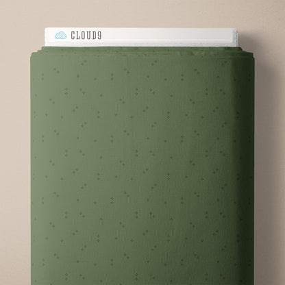 Sprinkles - Green - Spring Showers - Ann Gardner - Cloud 9 Fabrics - Poplin - Simplifi Fabric