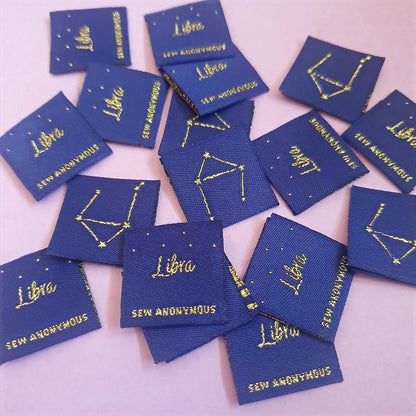 "STAR SIGN" Zodiac Woven Label Pack - Sew Anonymous - Simplifi Fabric