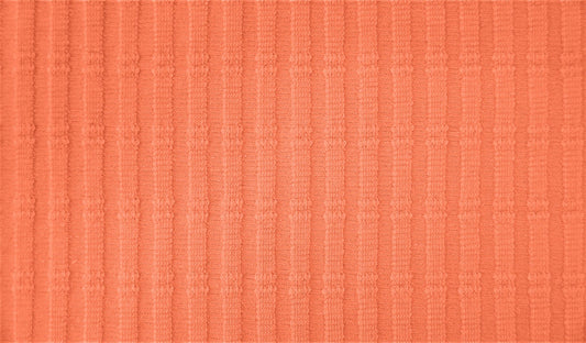 Striped Jacquard Cotton Jersey - European Import - Oeko - Tex® - Coral - Simplifi Fabric