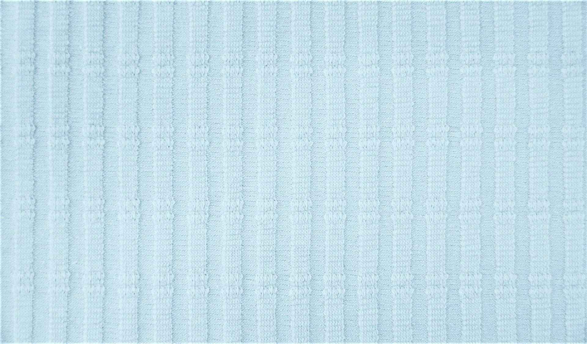 Striped Jacquard Cotton Jersey - European Import - Oeko - Tex® - Light Blue - Simplifi Fabric