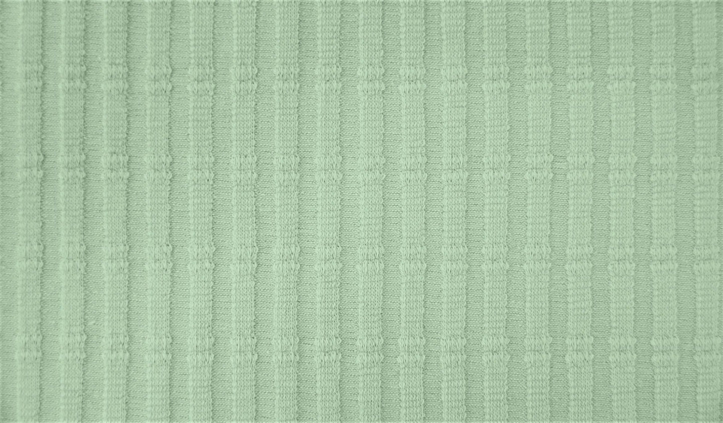 Striped Jacquard Cotton Jersey - European Import - Oeko - Tex® - Old Green - Simplifi Fabric