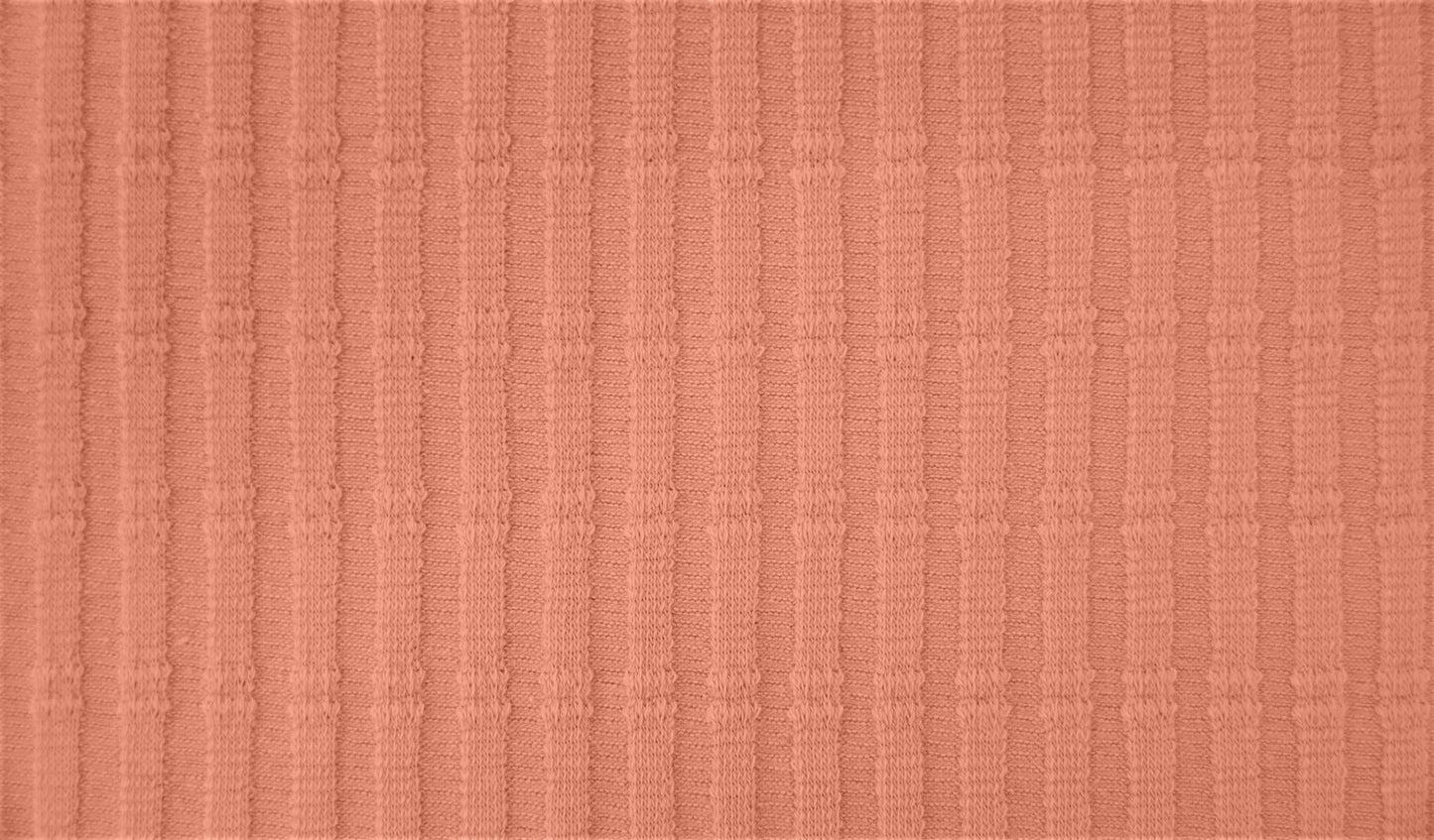 Striped Jacquard Cotton Jersey - European Import - Oeko - Tex® - Old Rose - Simplifi Fabric