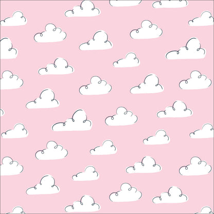 Summer Sky - Pink - Dog Days Of Summer - Krissy Mast - Cloud 9 Fabrics - Poplin - Simplifi Fabric