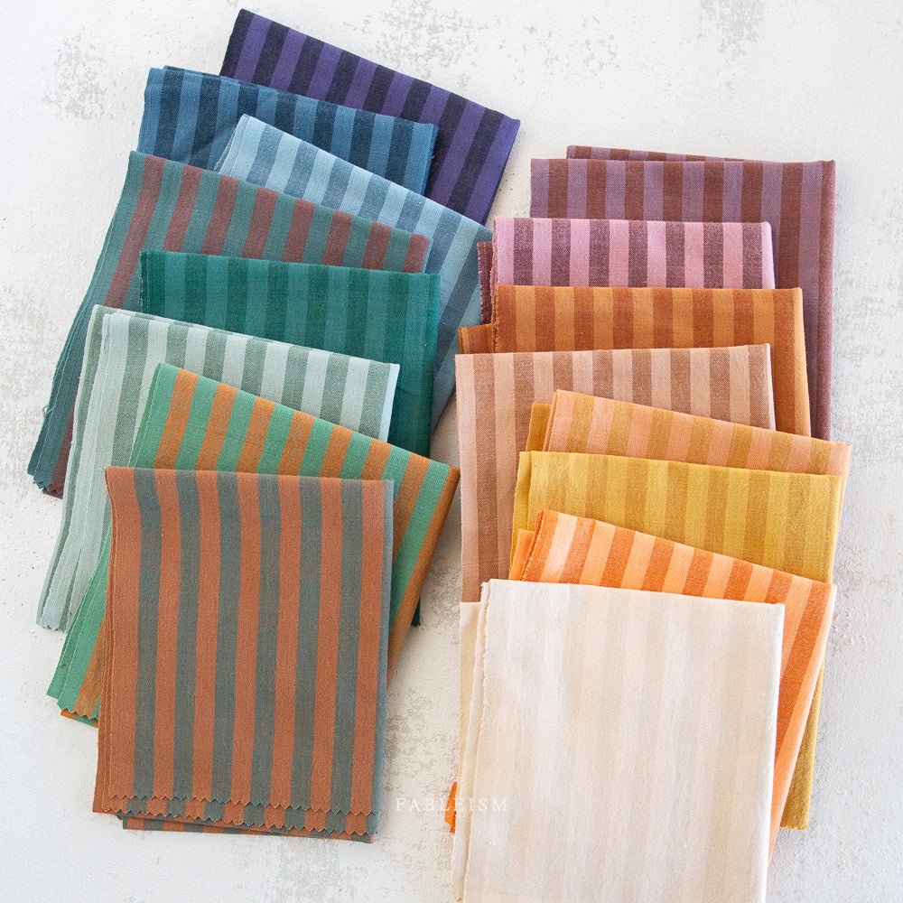 Sun Stripes - Pink Wine - Fableism Supply Co. - Simplifi Fabric