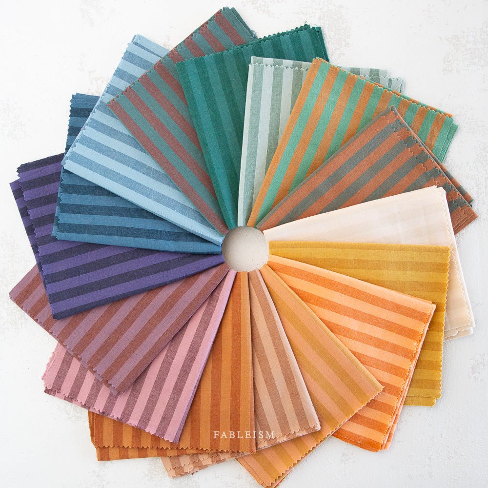 Sun Stripes - Pink Wine - Fableism Supply Co. - Simplifi Fabric