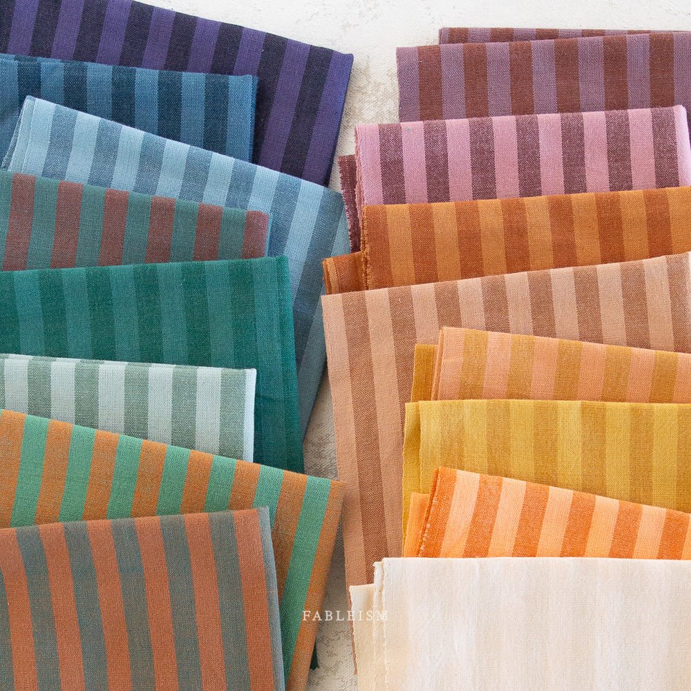 Sun Stripes - Pink Wine - Fableism Supply Co. - Simplifi Fabric