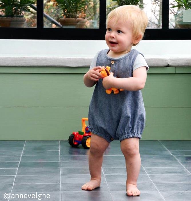 Sydney Romper Sewing Pattern - Baby 1M/24M - Ikatee - Simplifi Fabric