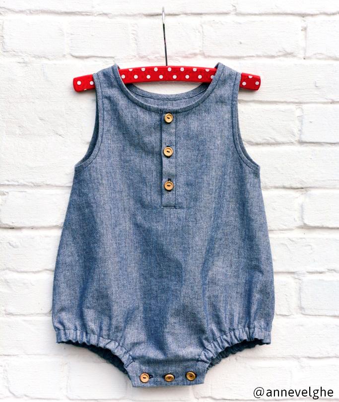 Sydney Romper Sewing Pattern - Baby 1M/24M - Ikatee - Simplifi Fabric