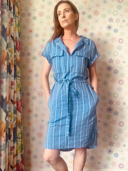 Sydni Shirt Dress - Paper Pattern - Sew to Grow - Simplifi Fabric