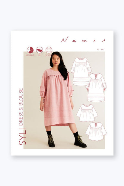 Syli Dress + Blouse - Named Clothing - Sewing Pattern - Simplifi Fabric