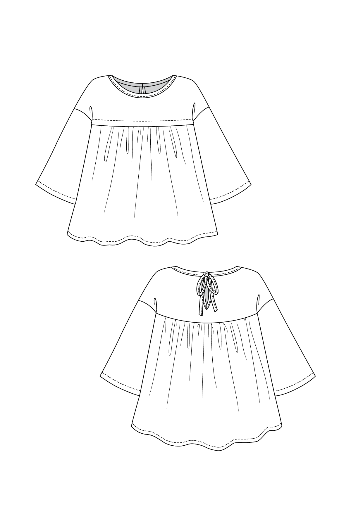 Syli Dress & Blouse - PDF Pattern - Named Clothing - Simplifi Fabric