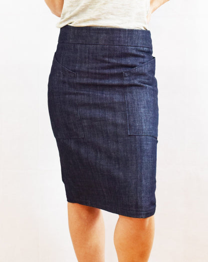 The Alberta Street Pencil Skirt Sewing Pattern - Sew House Seven - Simplifi Fabric