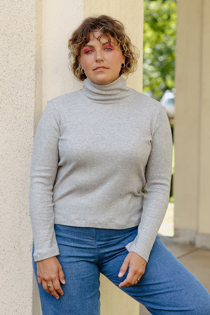 The Basic Turtleneck - Paper Sewing Pattern - Juliana Martejevs - Simplifi Fabric