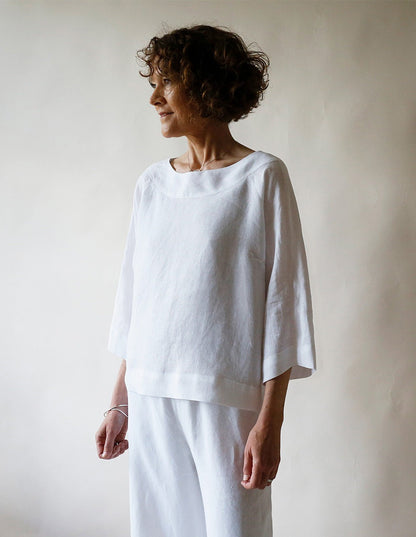 The Boat Neck Top - PDF Pattern - The Makers Atelier - Simplifi Fabric