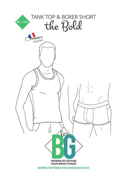 The Bold - Underwear Set - Mens Sewing Pattern - Patrons Les BG - Simplifi Fabric