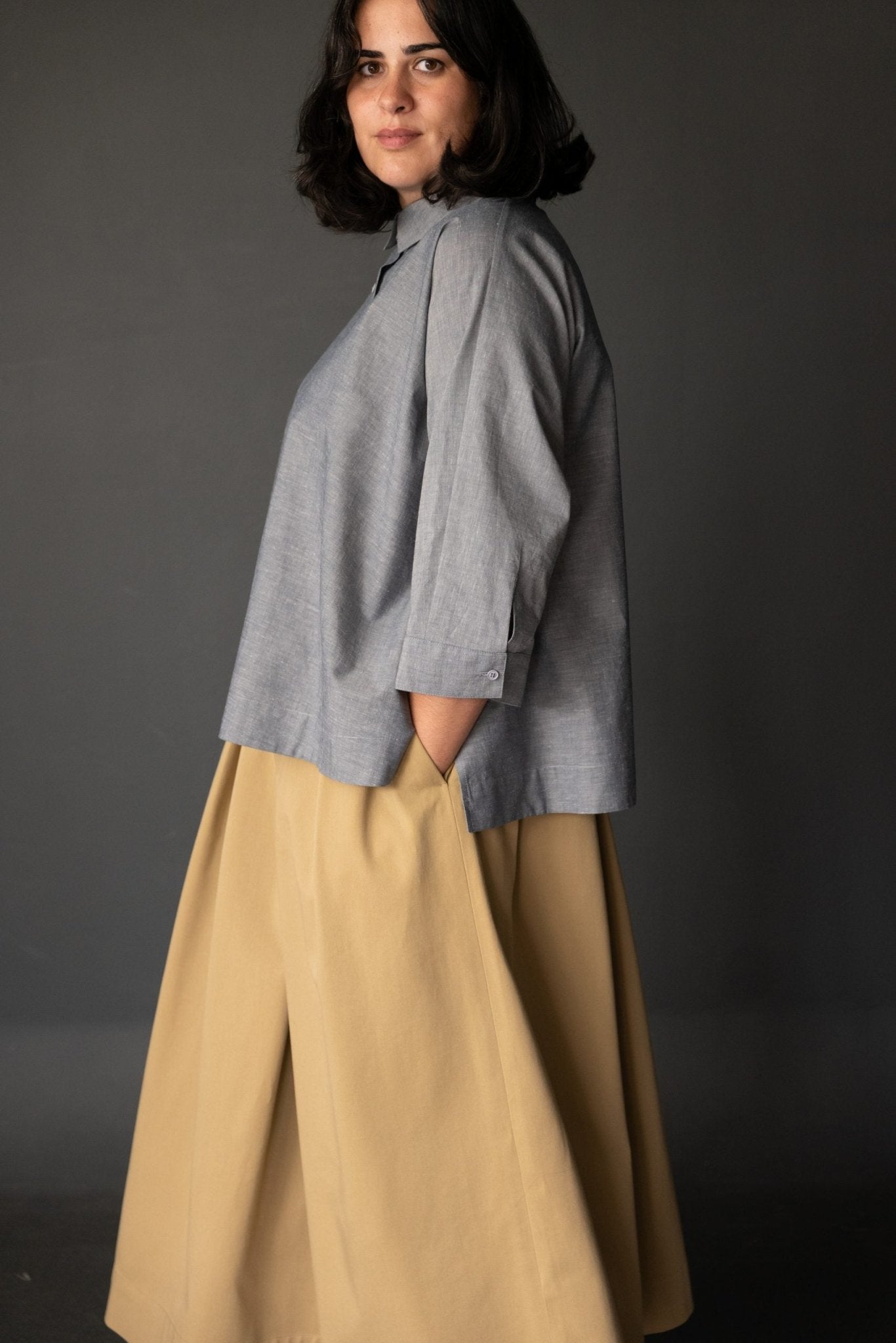 The Ellsworth Oversized Boxy Shirt Pattern - Merchant & Mills - Simplifi Fabric