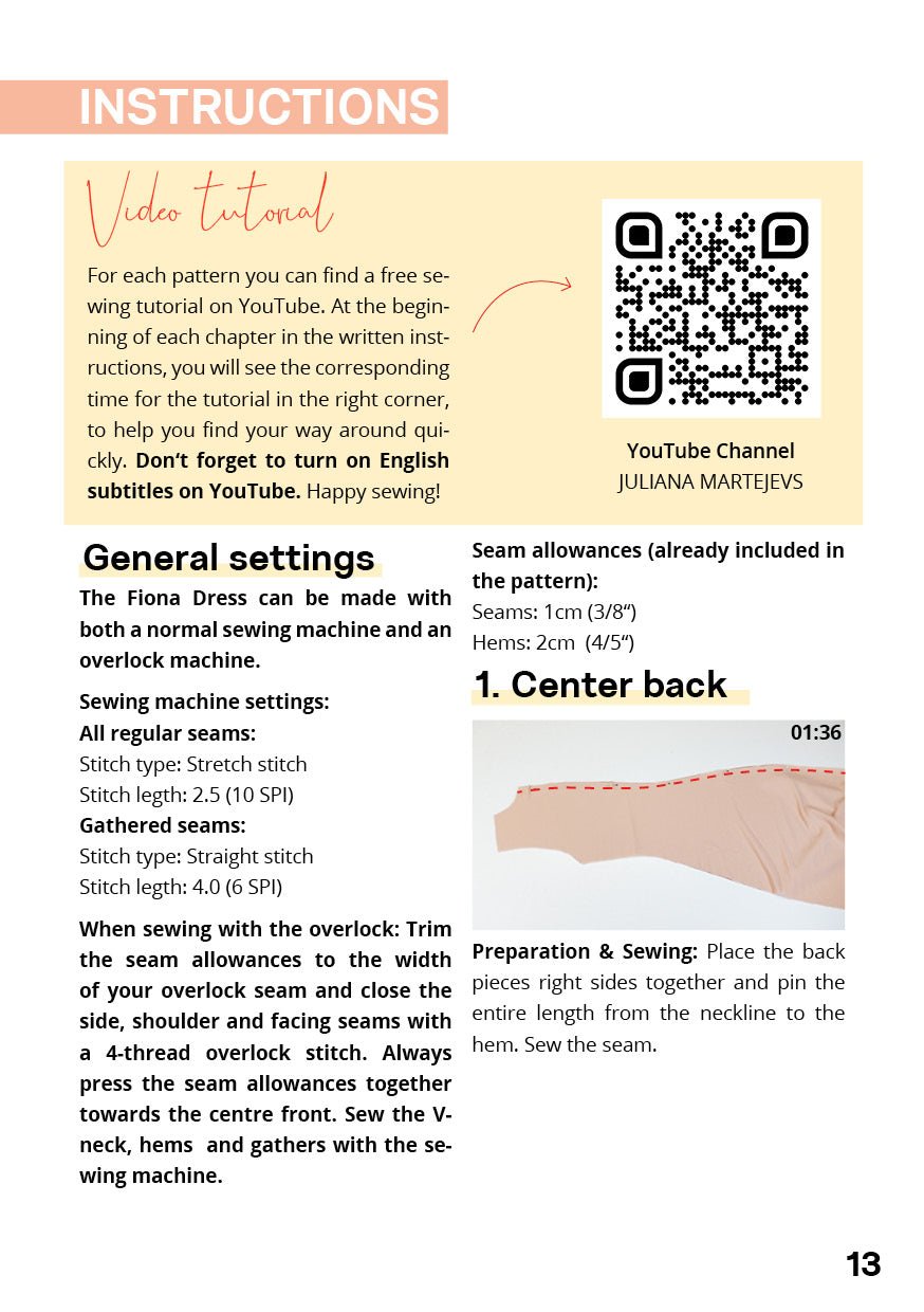 The Fiona Jersey Midi Dress - Paper Sewing Pattern - Juliana Martejevs - Simplifi Fabric