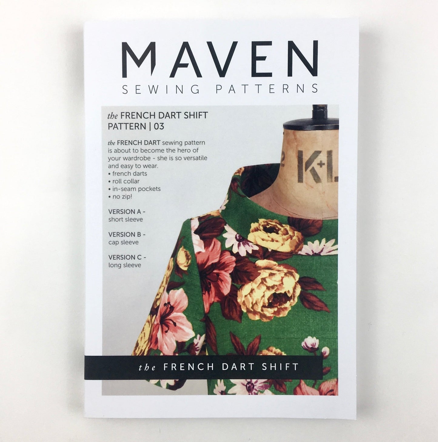 The French Dart Shift Tunic Paper Sewing Pattern - Maven Sewing Patterns - Simplifi Fabric
