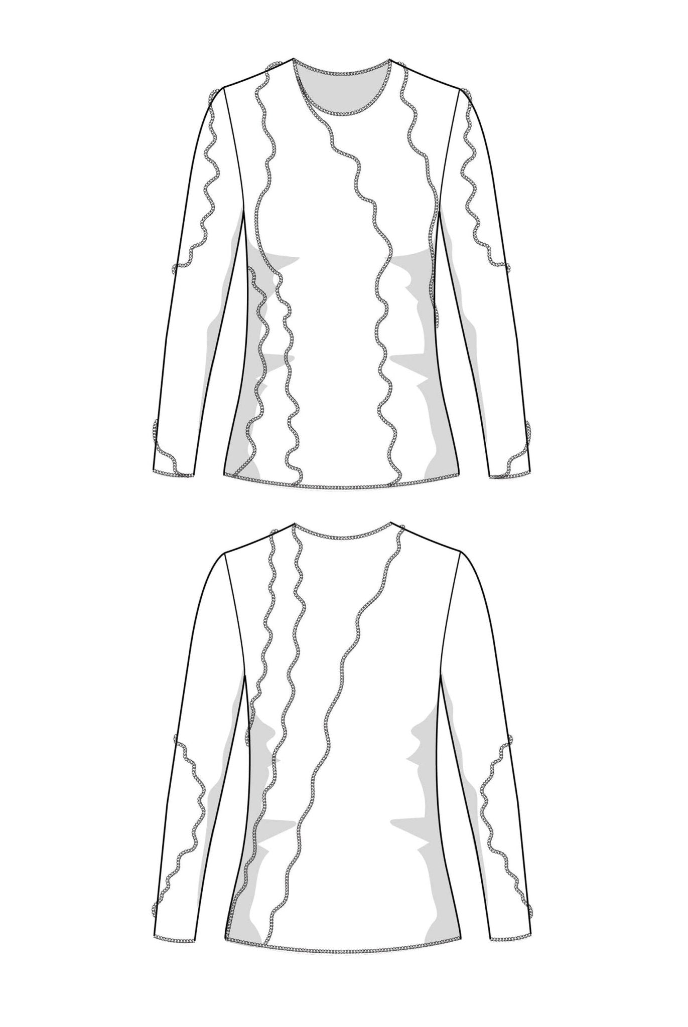 The Ina Top - Paper Sewing Pattern - Juliana Martejevs - Simplifi Fabric