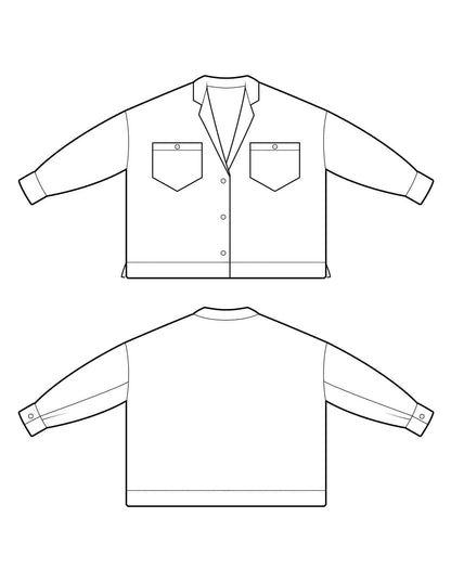 The Lounge Shirt - PDF Pattern - The Makers Atelier - Simplifi Fabric