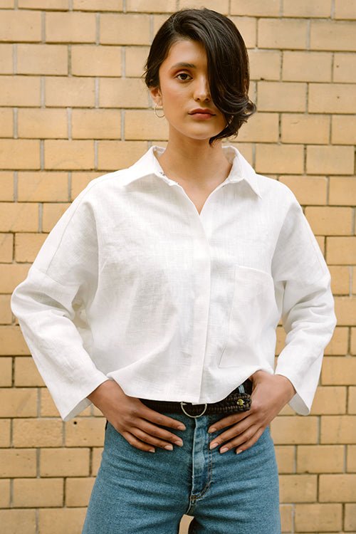 The Noella Blouse - Paper Sewing Pattern - Juliana Martejevs - Simplifi Fabric